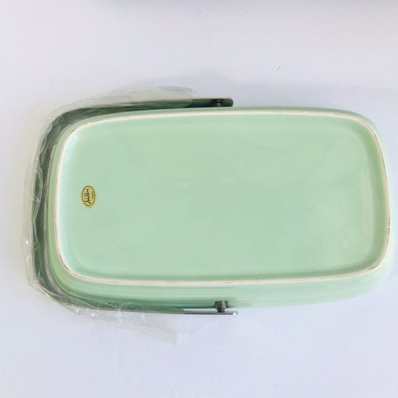 NIB Vintage Andre Richard Towel Holder In Green With SS Handle Made Japan RARE - Picture 3 of 7
